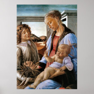 Madonna and Child With Angel - Botticelli - c1470 Poster
