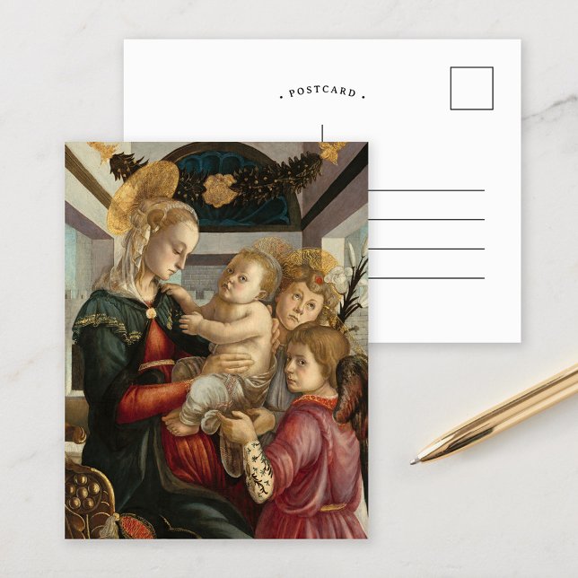Madonna and Child with Angels | Botticelli Postcard (Creator Uploaded)
