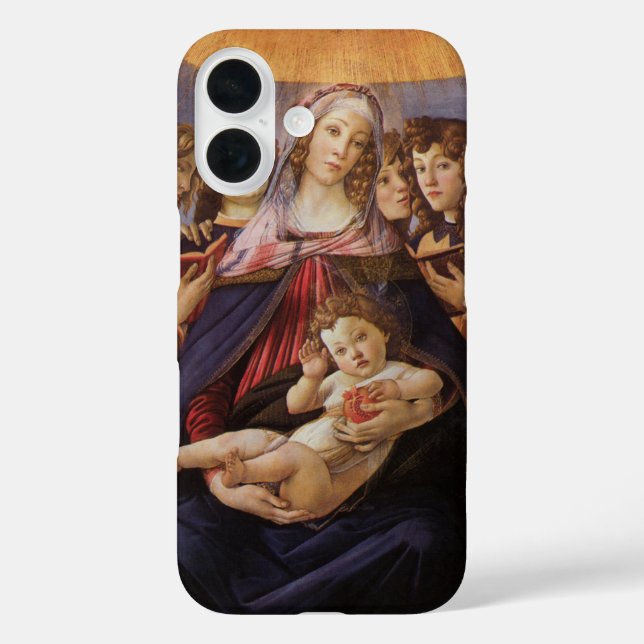 Madonna and Child with Angels by Sandro Botticelli Case-Mate iPhone Case (Back)