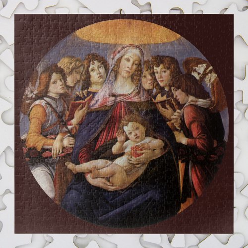 Madonna and Child with Angels by Sandro Botticelli Jigsaw Puzzle