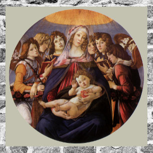 Madonna and Child with Angels by Sandro Botticelli Poster
