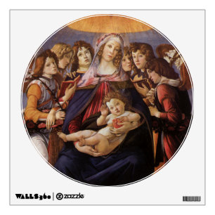 Madonna and Child with Angels by Sandro Botticelli Wall Decal