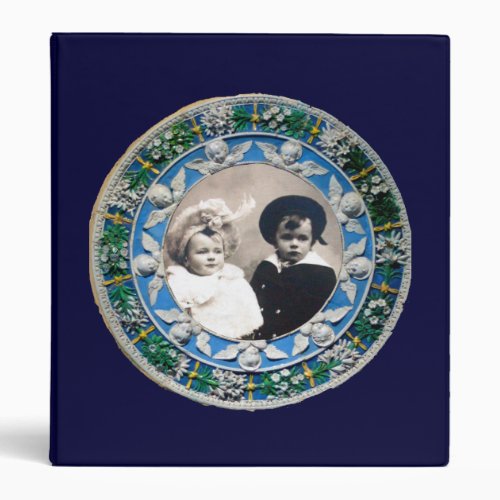 MADONNA AND CHILD WITH ANGELS  PHOTO TEMPLATE 3 RING BINDER