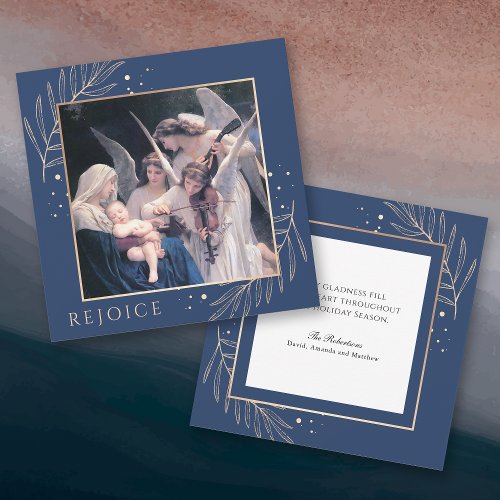 Madonna and Child with Angels Sacred Holiday Card