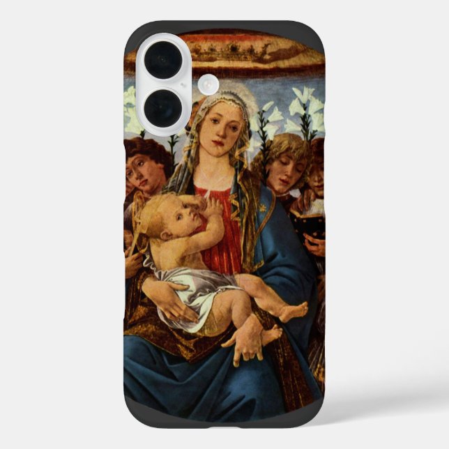 Madonna and Child with Eight Angels by Botticelli Case-Mate iPhone Case (Back)