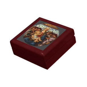 Madonna and Child with Eight Angels by Botticelli Jewelry Box