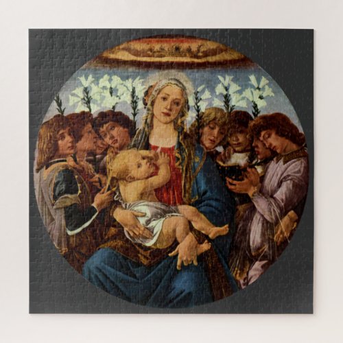 Madonna and Child with Eight Angels by Botticelli Jigsaw Puzzle