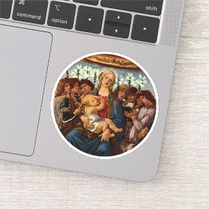 Madonna and Child with Eight Angels by Botticelli Sticker