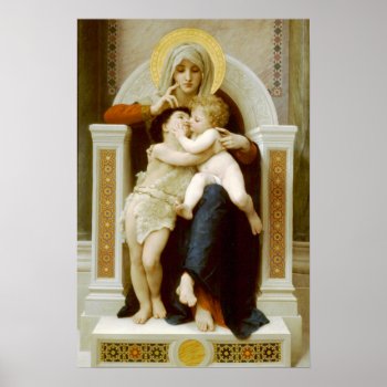 Madonna And Child With John The Baptist Poster by Xuxario at Zazzle