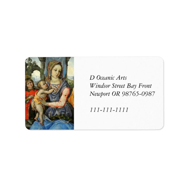 Madonna and Child with Label (Front)