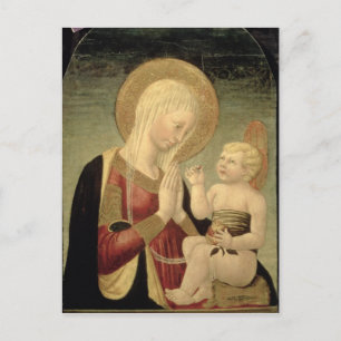 Madonna and Child with Pomegranate Postcard