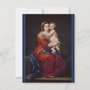 Madonna and Child with Rosary ... Postcard