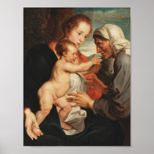 Madonna and Child with Saint Anne Poster