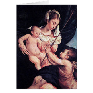 Madonna and Child with Saint John the Baptist Cards