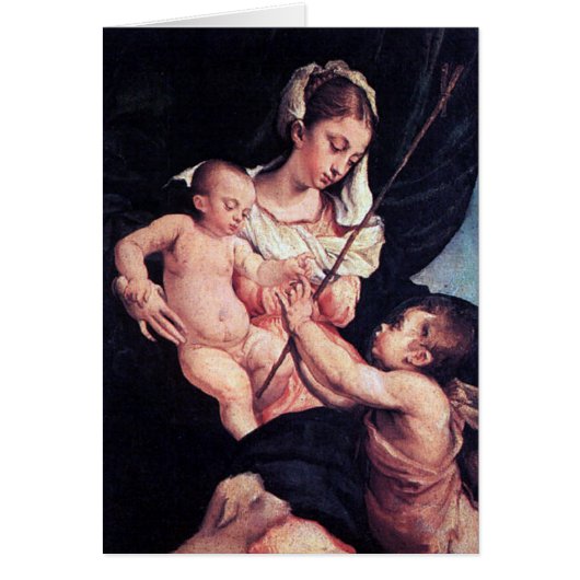 Madonna and Child with Saint John the Baptist Cards (Front)