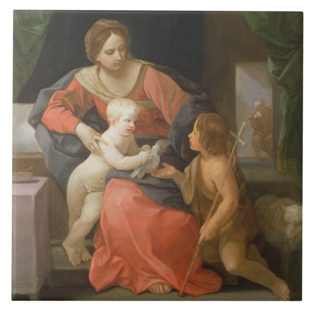 Madonna and Child with Saint John the Baptist Tile (Front)