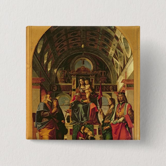 Madonna and Child with Saints, 1499 Button (Front)