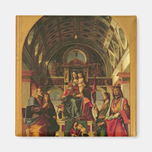 Madonna and Child with Saints, 1499 Magnet (Front)