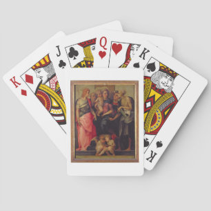 Madonna and Child with Saints, c.1518 (oil on pane Poker Cards
