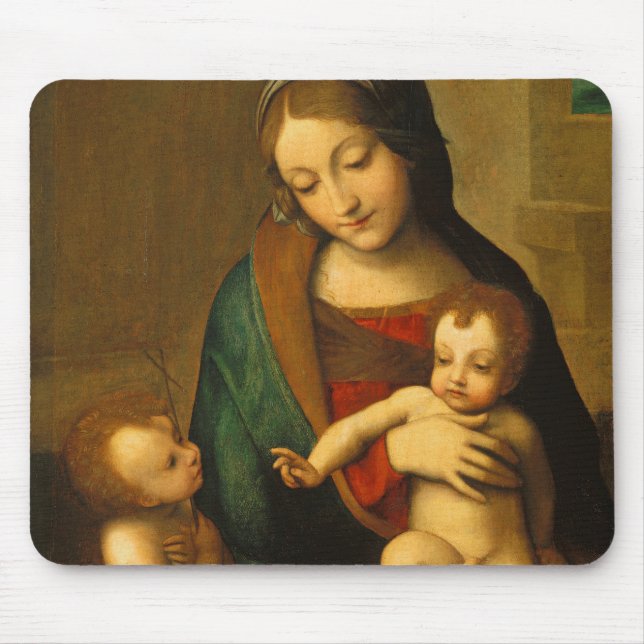 Madonna and Child with Saints Mouse Pad (Front)