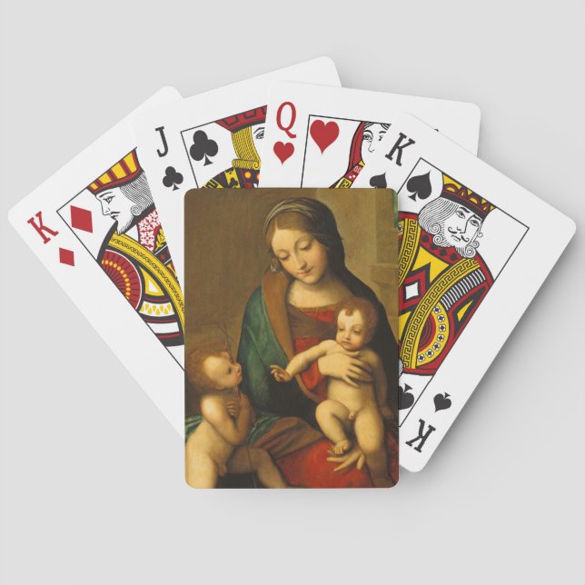 Madonna and Child with Saints Poker Cards (Back)