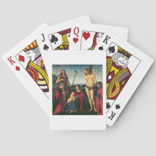 Madonna and Child with SS. John the Baptist and Se Poker Cards
