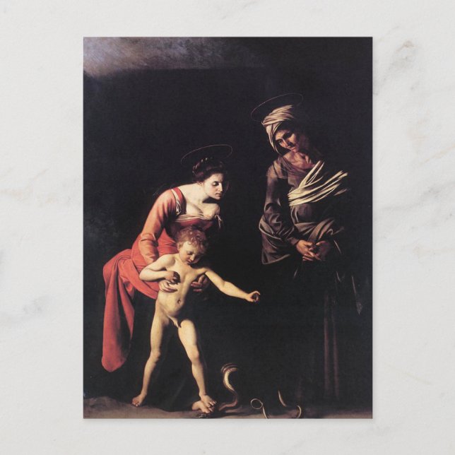 'Madonna and Child with St. Anne' Postcard (Front)