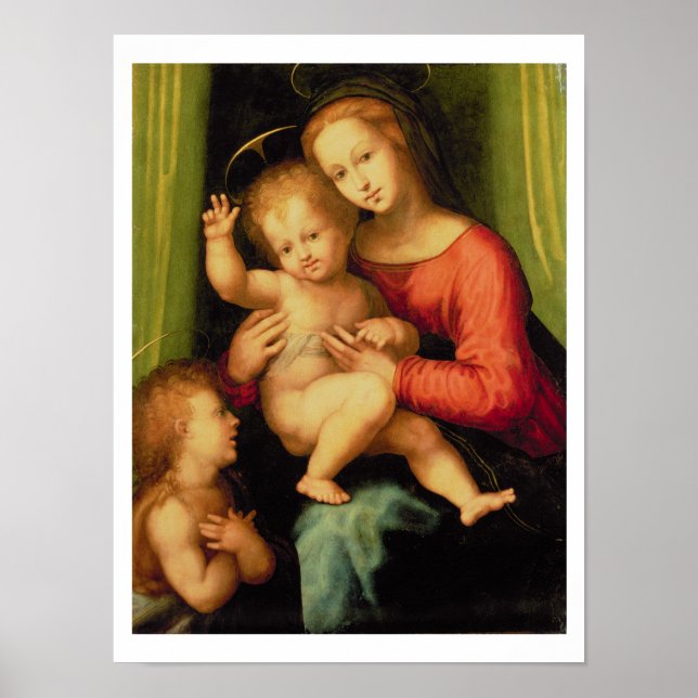Madonna and Child with St. John Poster (Front)