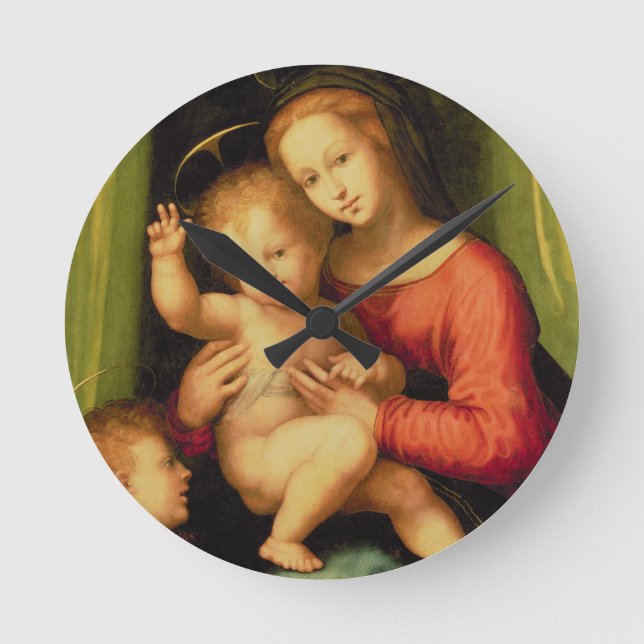 Madonna and Child with St. John Round Clock (Front)