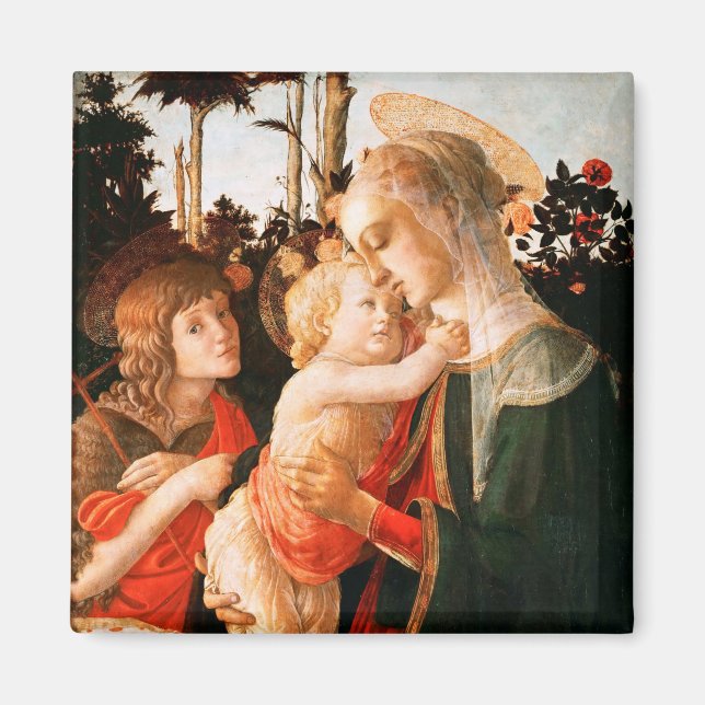 Madonna and Child with St. John the Baptist Magnet (Front)