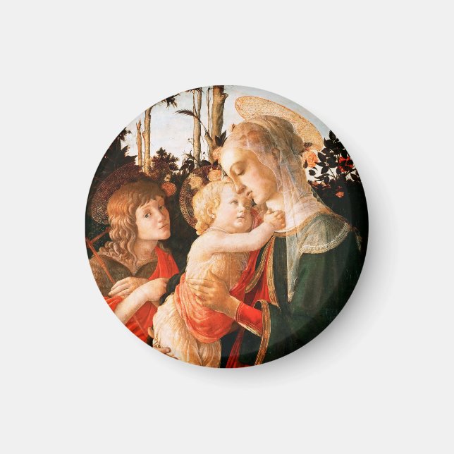 Madonna and Child with St. John the Baptist Magnet (Front)