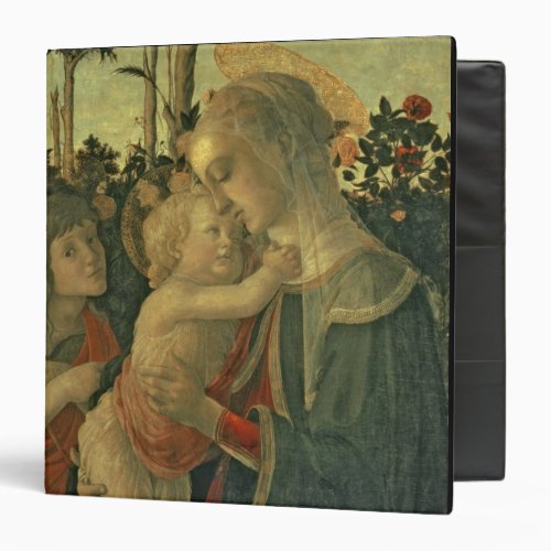 Madonna and Child with St John the Baptist oil o 3 Ring Binder