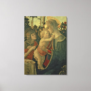 Madonna and Child with St. John the Baptist (oil o Canvas Print