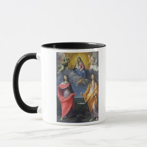 Madonna and Child with St Lucy and Mary Magdalene Mug