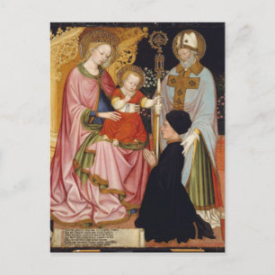 Madonna and Child with the Donor Postcard