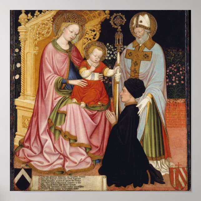 Madonna and Child with the Donor Poster (Front)