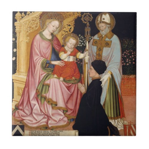 Madonna and Child with the Donor Tile