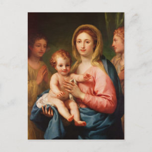 Madonna and Child with Two Angels, 1770-73 Postcard