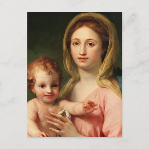 Madonna and Child with Two Angels 1770_73 Postcard