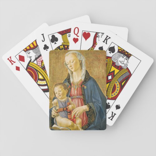 Madonna and Child with Two Donors 1525_1530 Poker Cards