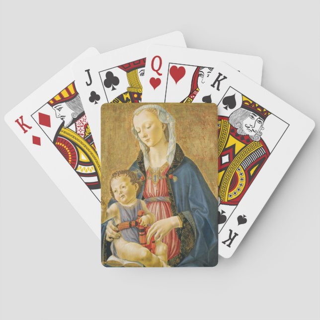 Madonna and Child with Two Donors, 1525-1530 Poker Cards (Back)