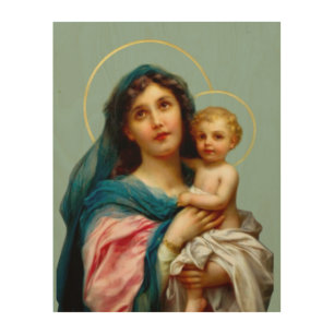 Madonna and Child Wood Wall Art