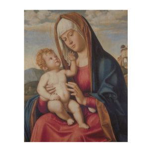 Madonna and Child Wood Wall Art