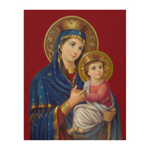 Madonna and Child Wood Wall Art