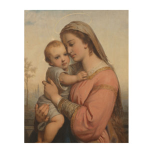 Madonna and Child Wood Wall Art