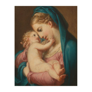 Madonna and Child Wood Wall Art