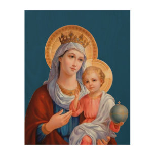 Madonna and Child Wood Wall Art