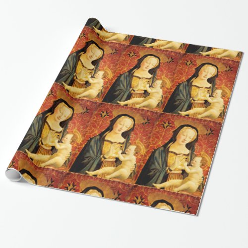 MADONNA AND CHILD WRAPPING PAPER