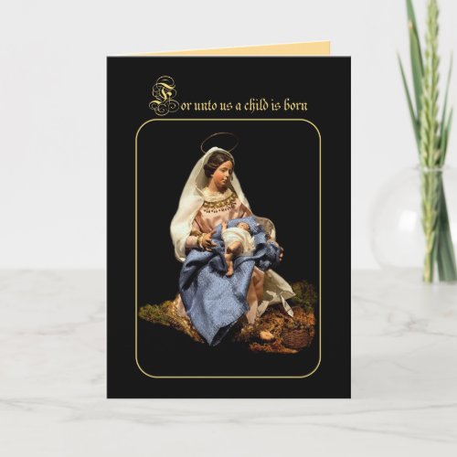 Madonna and Christ Child Holiday Card