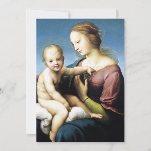 Madonna and Christ Child Sitting Outside